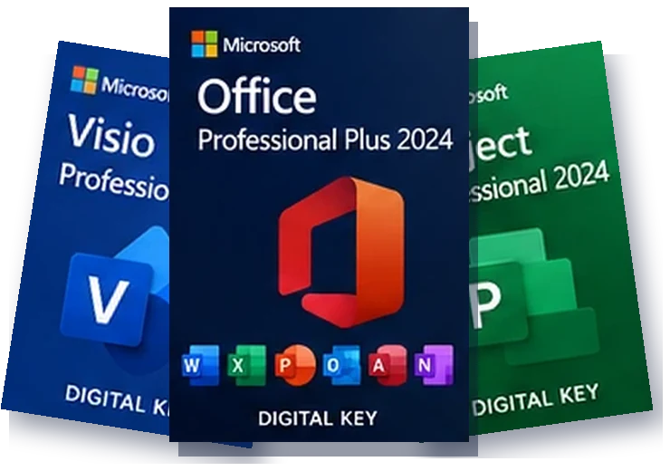 Boîte Office 2024 Pro Plus + Visio + Project 2024