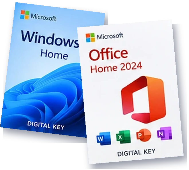 Boîte Windows 11 Home + Office 2024 Home